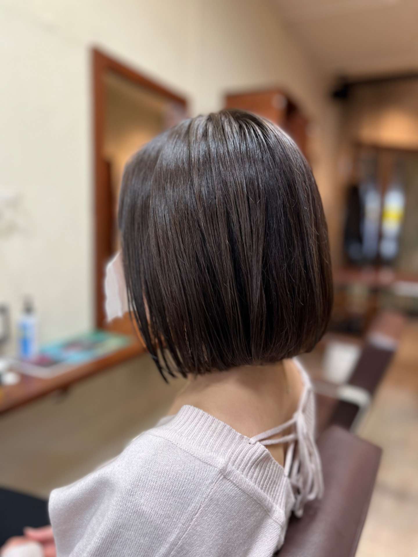 ツヤボブ✨扱いやすいヘアスタイル✂︎【早良区西新の人気の美容室knot.hair】